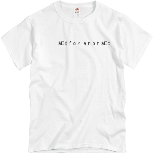 “for anon” tee