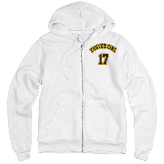 FOSTER WARMUP HOODIE WHITE/BLACK FOSTER WARMUP HOODIE WHITE/BLACK