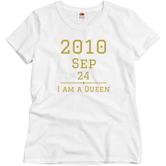 Founders day T White & gold