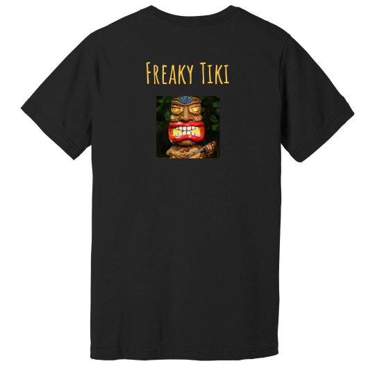 Freaky Tiki Unisex Premium T, logo on back