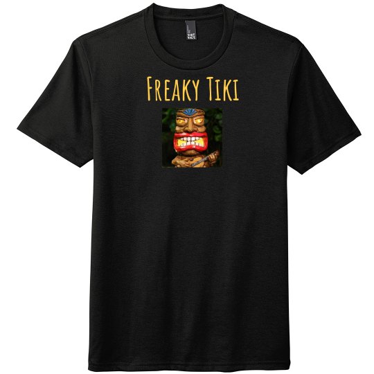 Freaky Tiki Unisex Tri T, logo on front Freaky Tiki Unisex Tri T, logo on front