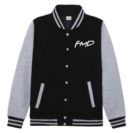 Freqz of mass Distruction Fleece letterman jacket Freqz of mass Distruction Fleece letterman jacket