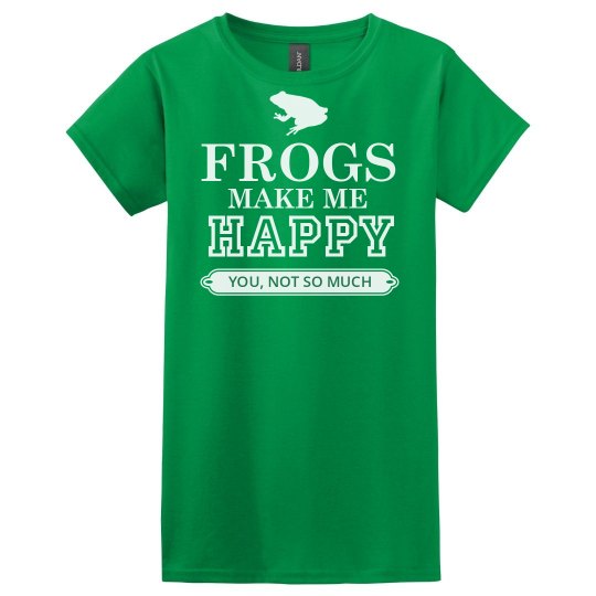 Frogs make me happy