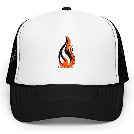 FUEGO TRUCKER HAT DESIGN