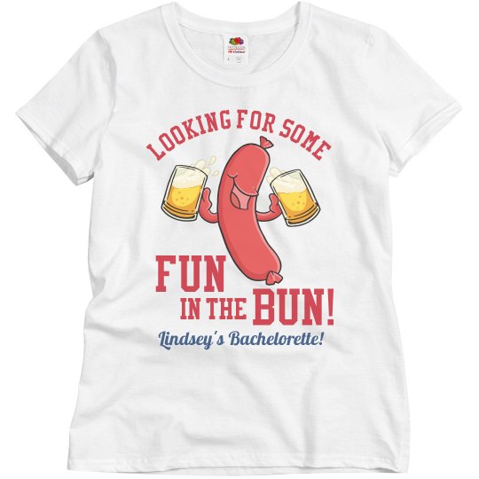 Fun in the Bun Baseball Bachelorette Shirt Bride