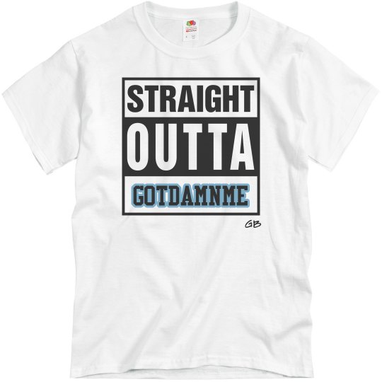 GB  GOTDAMNME Wht/Blue