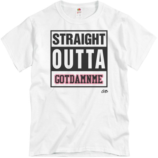 GB GOTDAMNME Wht/Pink