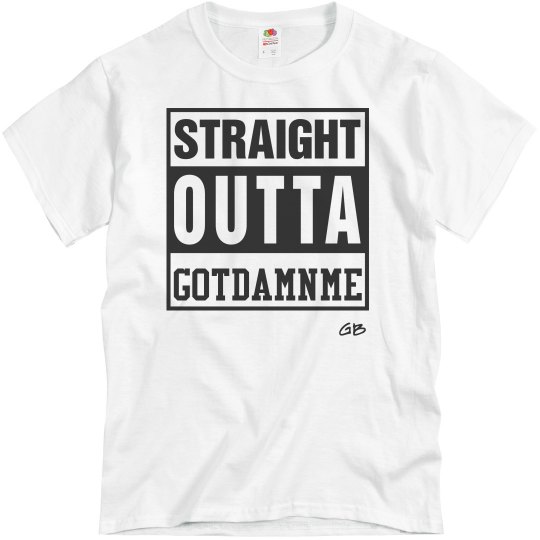 GB Str8 Outta T-shirt Pink GB Str8 Outta T-shirt Pink