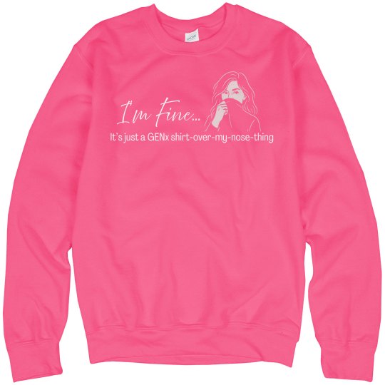 GENx bright pink sweatshirt 