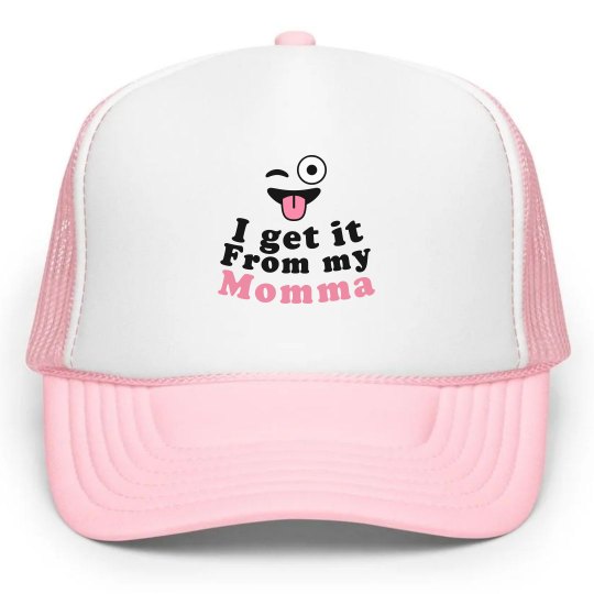 Get it From My Momma Cap-Pink