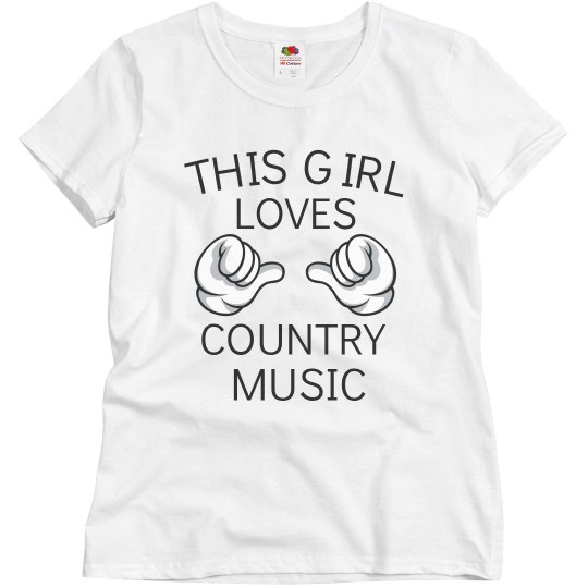Girl loves country music Girl loves country music
