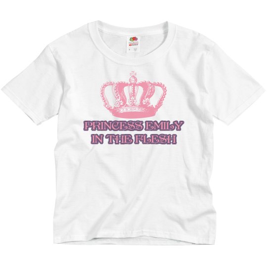 Girl Princess in the Flesh Shirt
