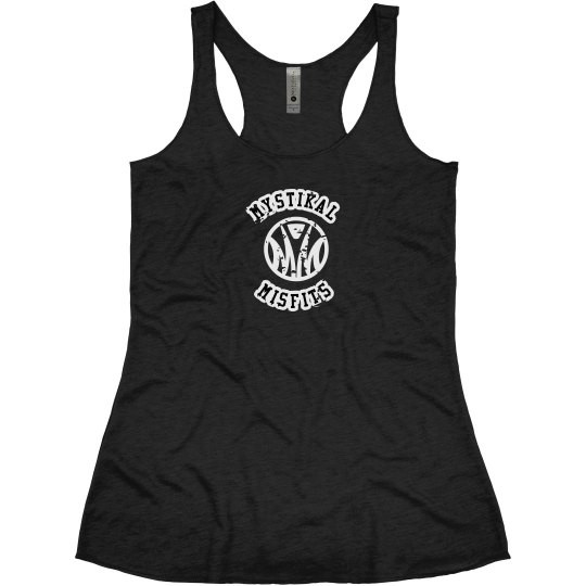 Girls Design 13: racerback distressed logo tank Girls Design 13: racerback distressed logo tank