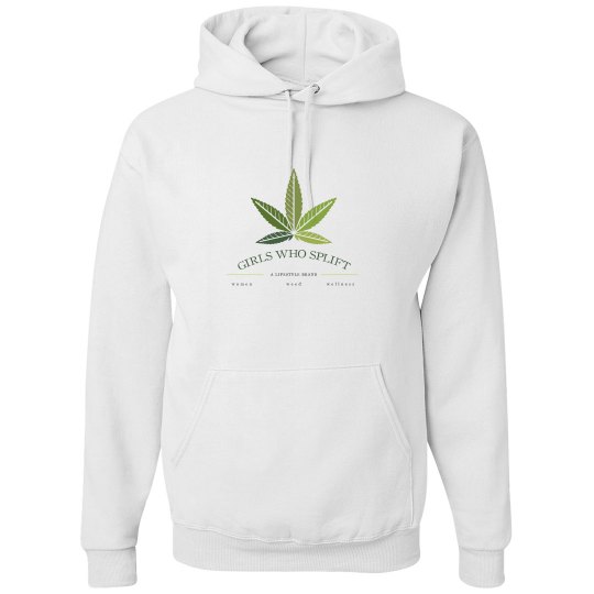 GIRLS WHO SPLIFT LEAF GRADIENT HOODIE