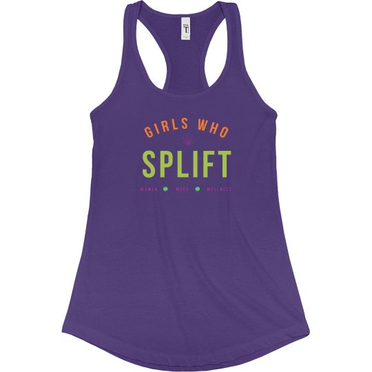 Girls Who Splift Medicine Ball Racerback Tank