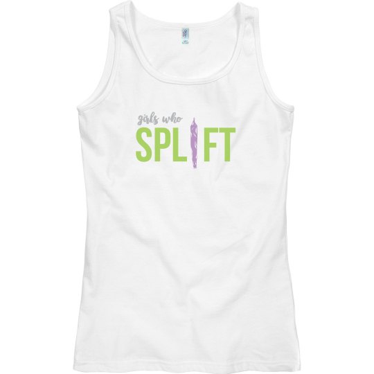 Girls Who Splift Purple & Lime Tank