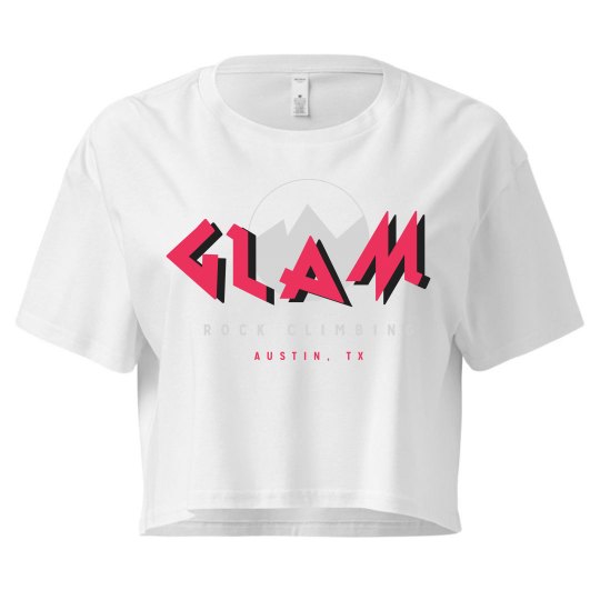 GLAM Cali Crop Tee Red