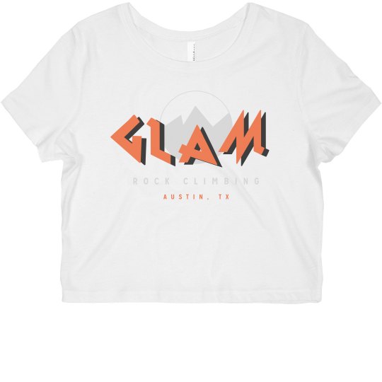 GLAM Slim Fit Crop Orange
