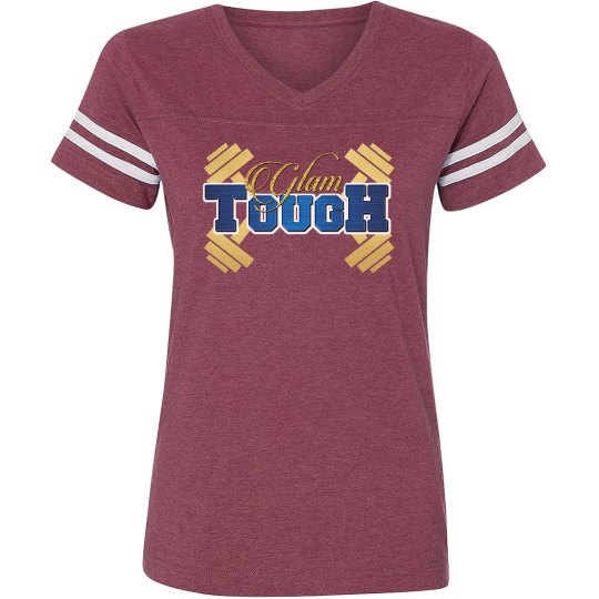 GlamTough Vintage style football T-shirt