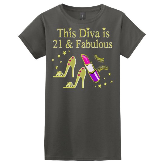 GLITZY GOLD 21 AND FABULOUS DIVA DESIGN