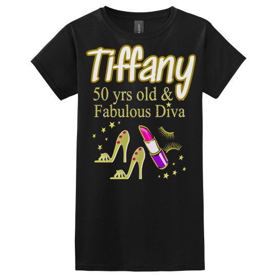GLITZY GOLD 50TH BIRTHDAY DIVA