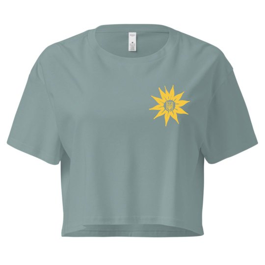 Glory to Ukraine 2022_women's crop tee