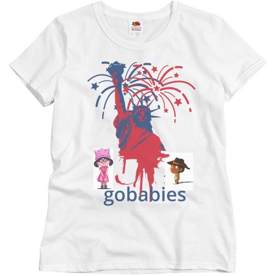 GOBABIES Misses Basic Relaxed Fit Fruit of the Loom Tee GOBABIES Misses Basic Relaxed Fit Fruit of the Loom Tee
