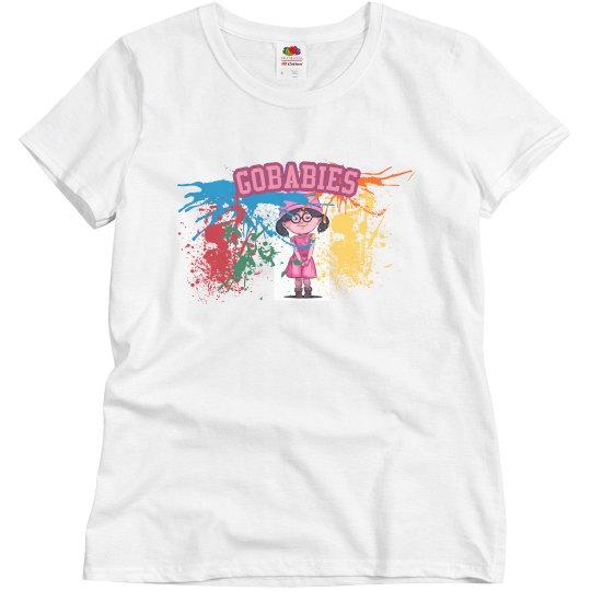 GOBABIES Misses Basic Relaxed Fit Fruit of the Loom Tee