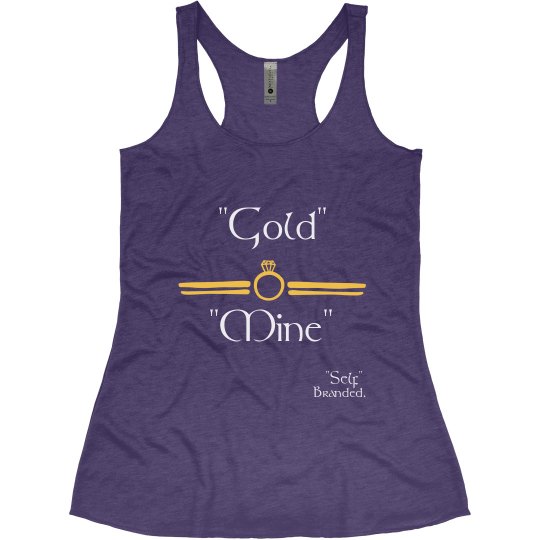 Gold Mind Womens Tank Purple Gold Mind Womens Tank Purple