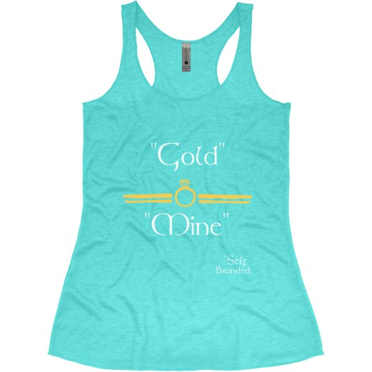 Gold Mind Womens Tank Tahiti Blue