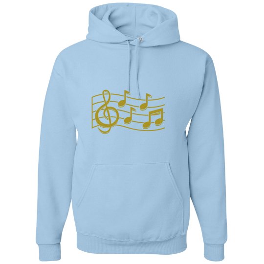 Gold music hoodie