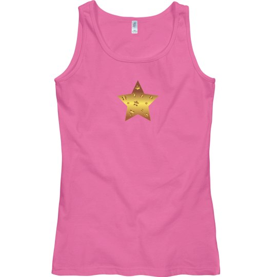 Gold star in middle top