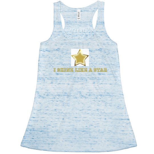 Gold star shine shirt