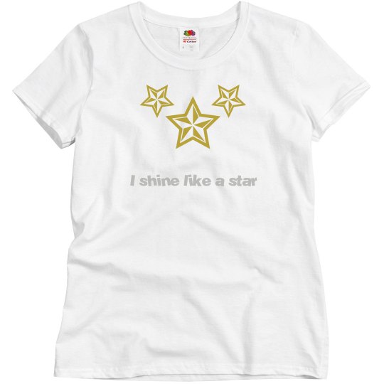 Gold star top