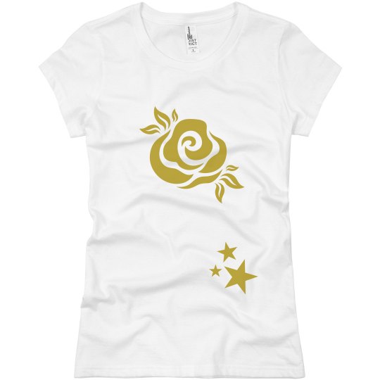 Golden rose tee Golden rose tee
