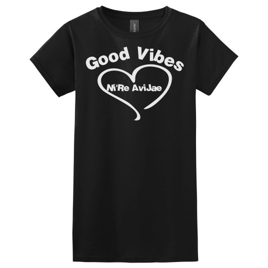Good Vibes Black Tee