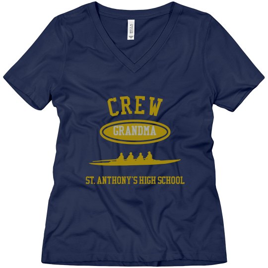 GRANDMA V-NECK TEE PERSONALIZED WITH NAME ON BACK GRANDMA V-NECK TEE PERSONALIZED WITH NAME ON BACK