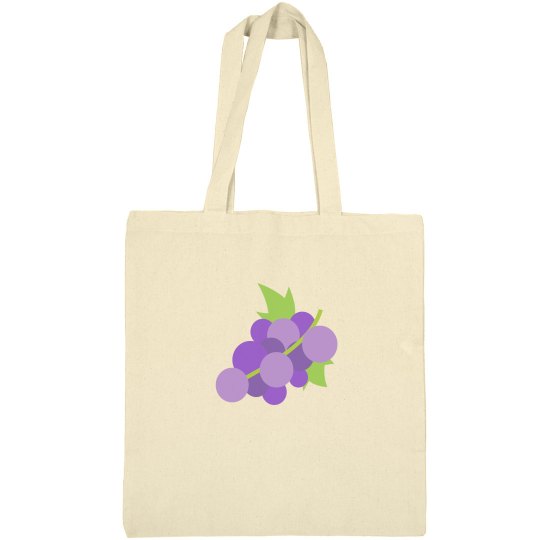 Grapes Emoji Tote Bag