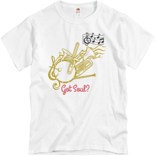 Gray tee w/musical graphic Gray tee w/musical graphic