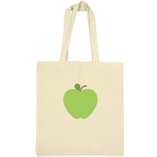 Green Apple Emoji Tote Bag 