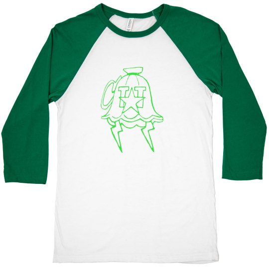 GREEN MONIKER RAGLAN TEE GREEN MONIKER RAGLAN TEE