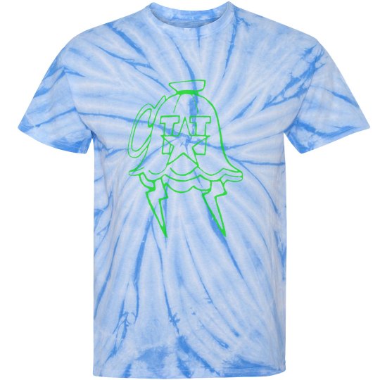 GREEN MONIKER TIE DYE TEE GREEN MONIKER TIE DYE TEE