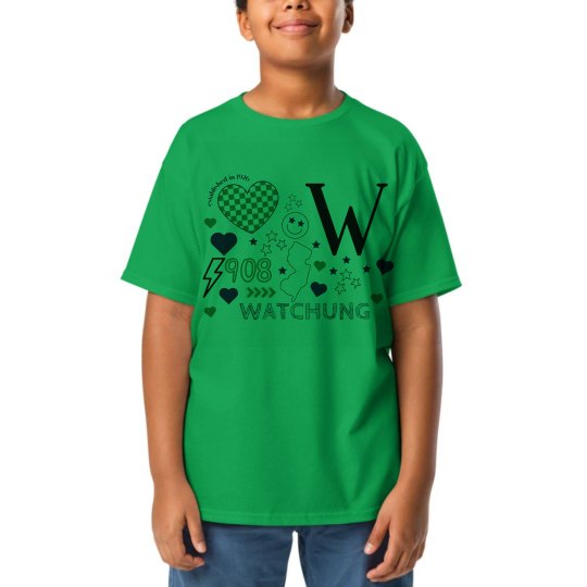 Green youth watchung collage tshirt
