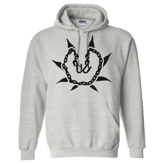 Grey & Black Munch Hoodie