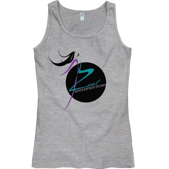 Grey Semi Slim Tank with Zeal Logo