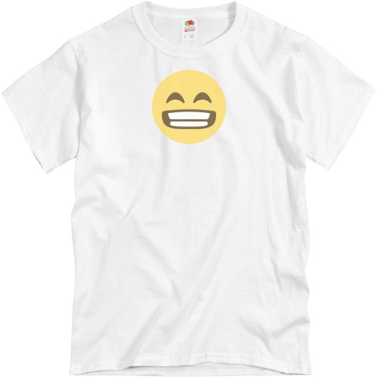 Grinning Smile Emoji Unisex Tee Grinning Smile Emoji Unisex Tee