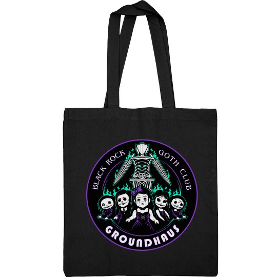 Groundhaus Black fabric tote bag