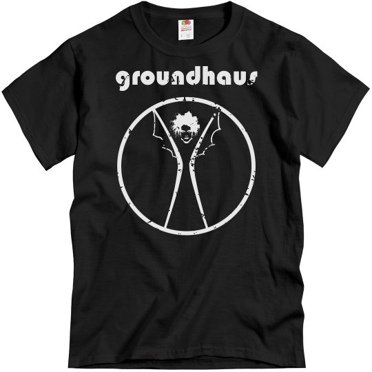 GROUNDHAUS mens t-shirt , w/ back, distressed