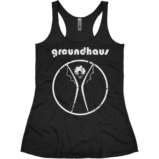 Groundhaus women's tri-blend distressed tank, no back Groundhaus women's tri-blend distressed tank, no back