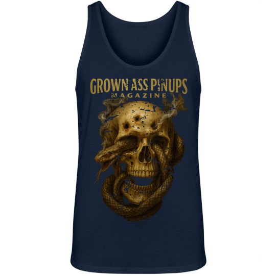 Grown Ass Pinups Magazine Distressed Tank Top Grown Ass Pinups Magazine Distressed Tank Top